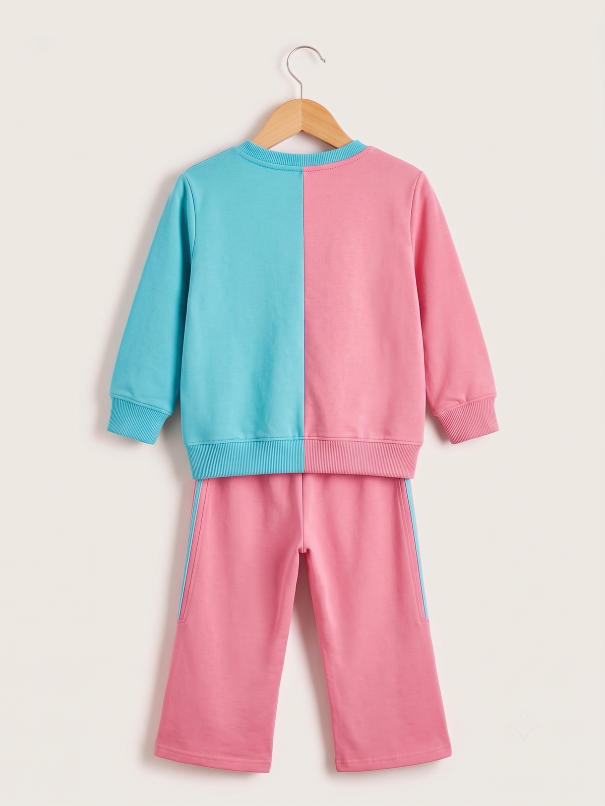 2601 - Pink - Girls Cord Set | 330 - 350 GSM Premium Cotton Fleece