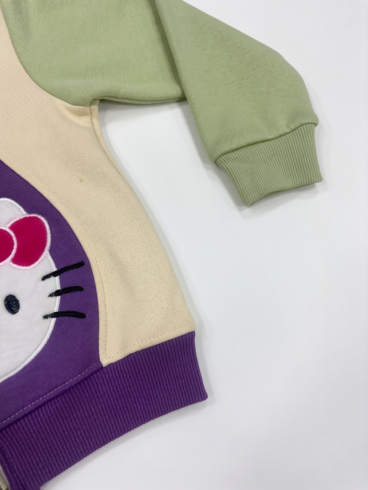 2519 - Purple Kitty - Infant Cord Set | 330 - 350 GSM Premium Cotton Fleece