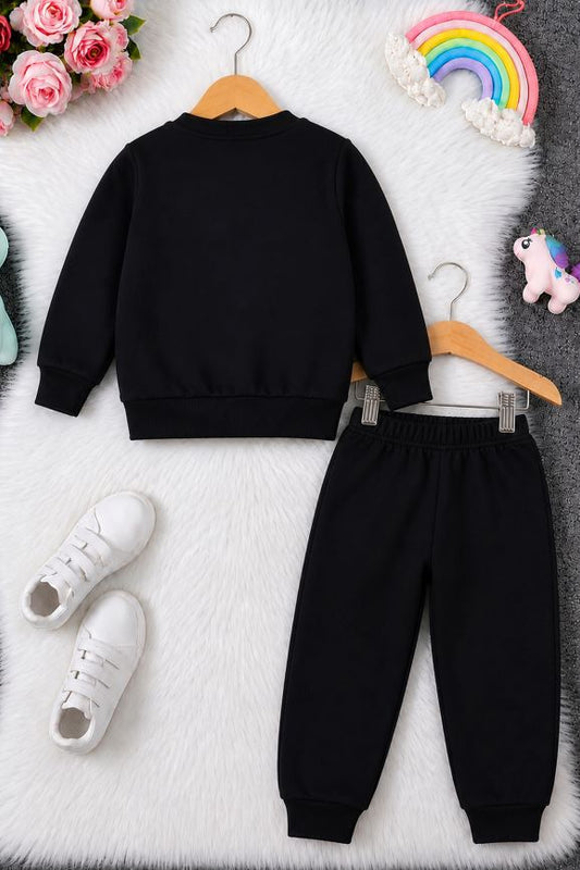 527 - Black - Infant cord set | 280-290 GSM Premium Cotton Fleece