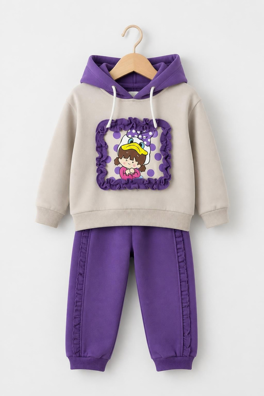 2522 - Purple - Infant Cord Set | 330 - 350 GSM Premium Cotton Fleece