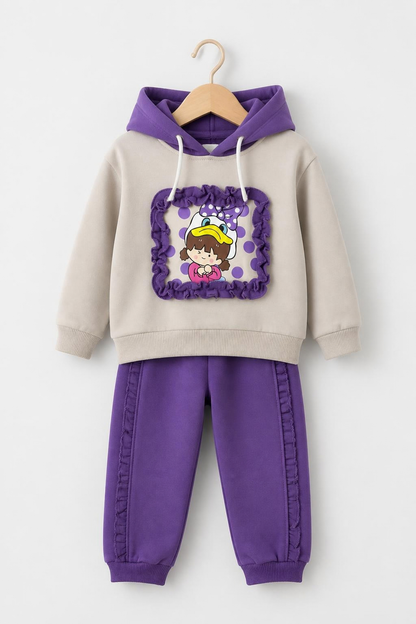 2522 - Purple - Infant Cord Set | 330 - 350 GSM Premium Cotton Fleece