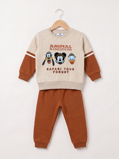 2521 - Brown - Infant Cord Set | 330 - 350 GSM Premium Cotton Fleece