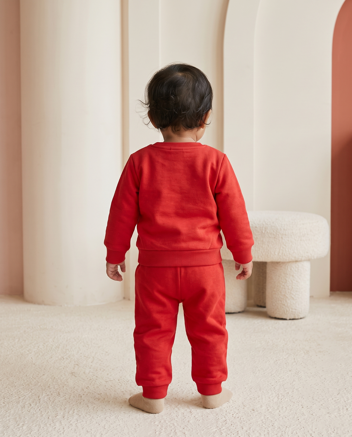 2513 - Bright Red - Infant Cord Set | 330 - 350 GSM Premium Cotton Fleece
