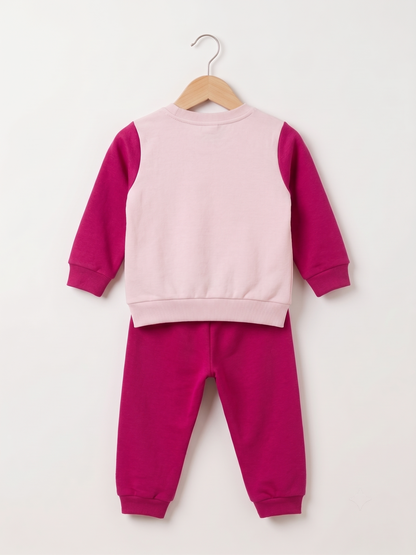 2528 - Pink - Infant Cord Set | 330 - 350 GSM Premium Cotton Fleece