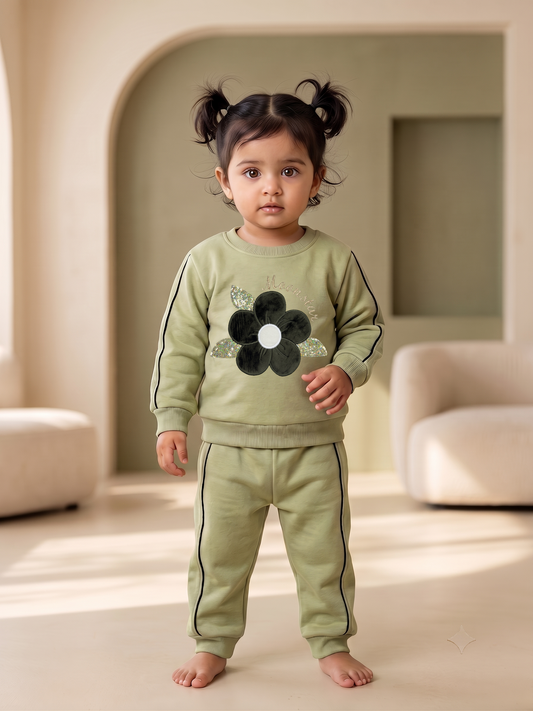 2523 - Green - Infant Cord Set | 330 - 350 GSM Premium Cotton Fleece