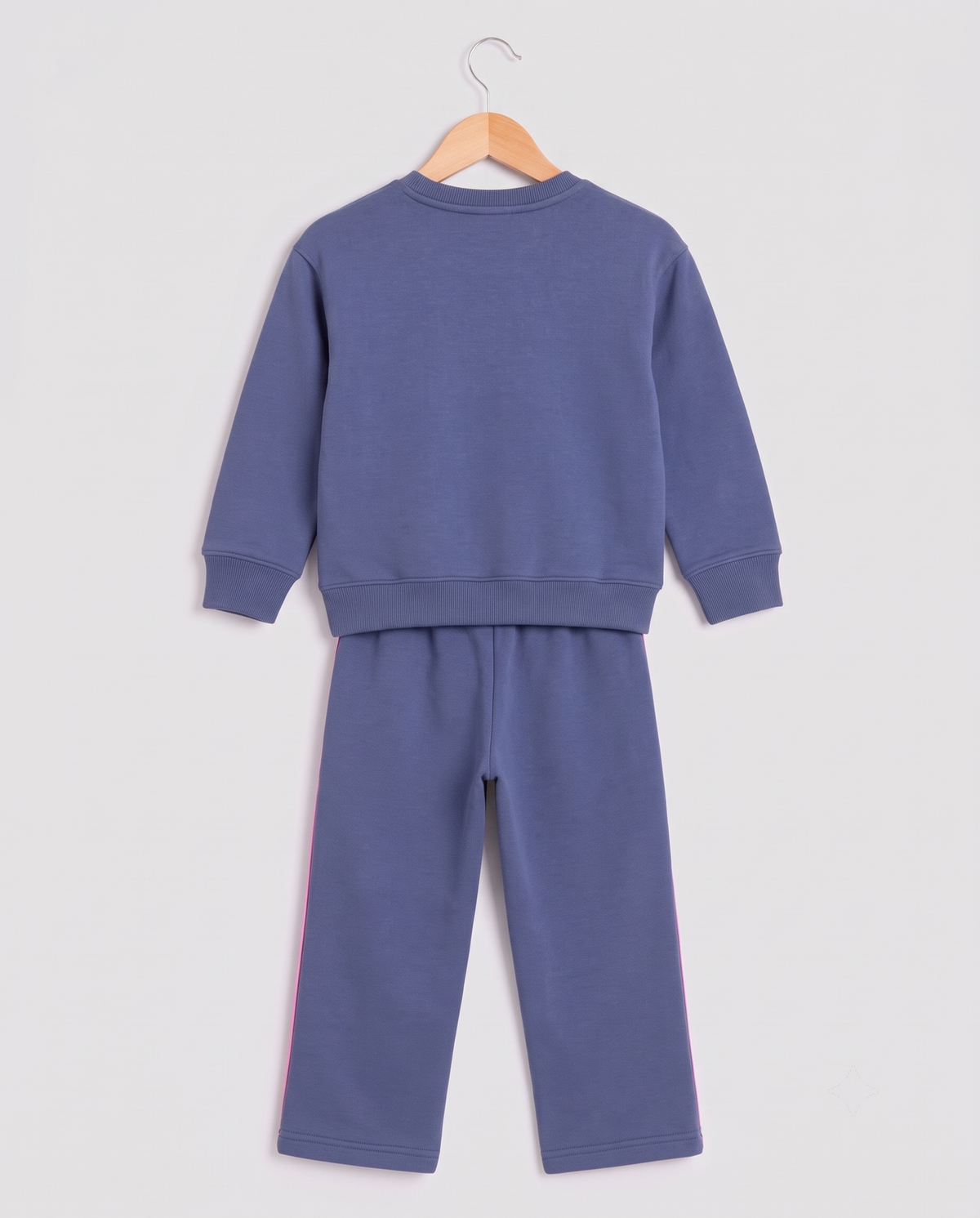 2607 - Denim - Girls Cord Set | 330 - 350 GSM Premium Cotton Fleece