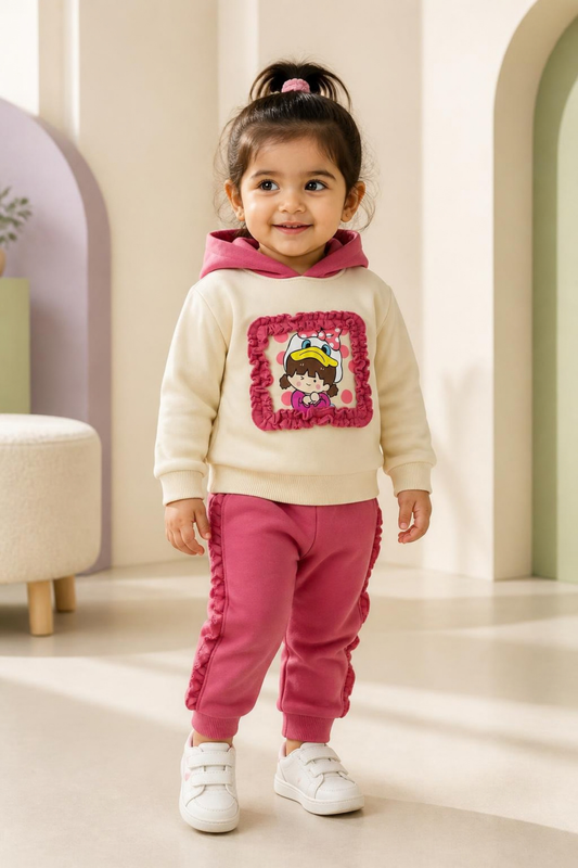 2522 - Coral Pink - Infant Cord Set | 330 - 350 GSM Premium Cotton Fleece