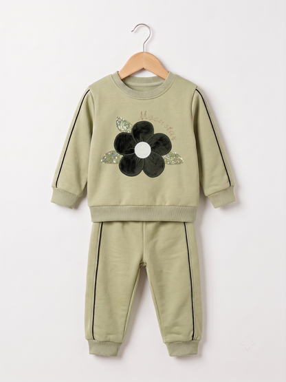 2523 - Green - Infant Cord Set | 330 - 350 GSM Premium Cotton Fleece
