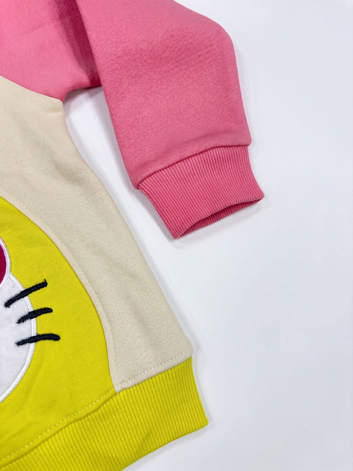 2519 - Yellow Kitty - Infant Cord Set | 330 - 350 GSM Premium Cotton Fleece