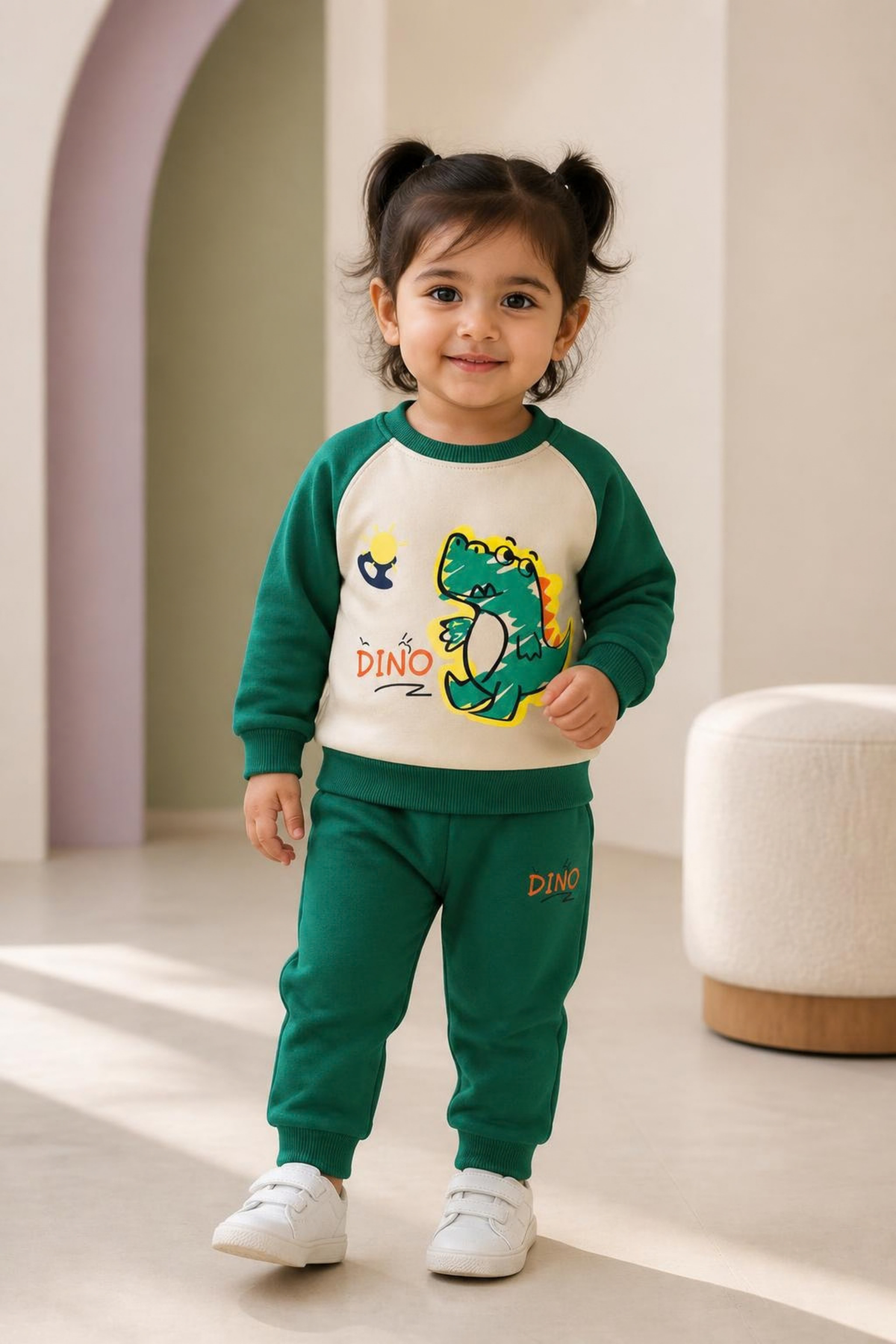 2525 - Green - Infant Cord Set | 330 - 350 GSM Premium Cotton Fleece