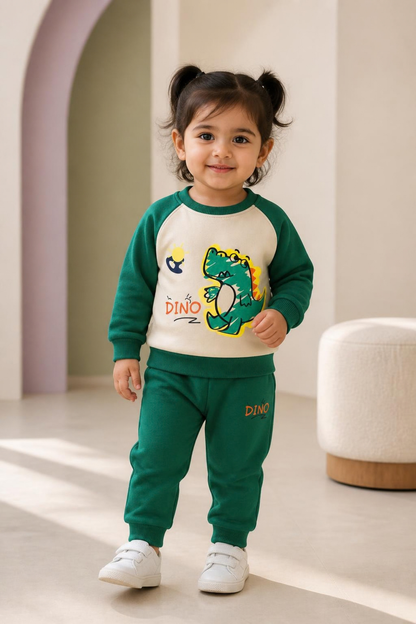 2525 - Green - Infant Cord Set | 330 - 350 GSM Premium Cotton Fleece