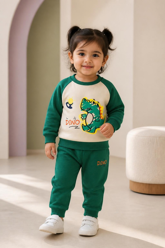2525 - Green - Infant Cord Set | 330 - 350 GSM Premium Cotton Fleece