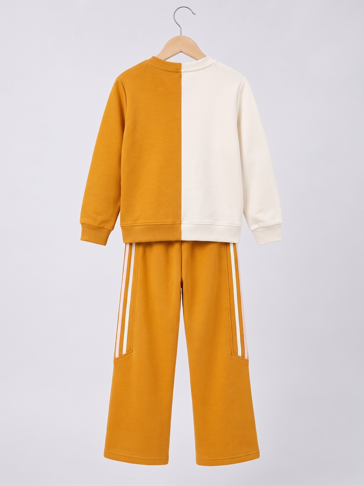 2601 - Mustard - Girls Cord Set | 330 - 350 GSM Premium Cotton Fleece