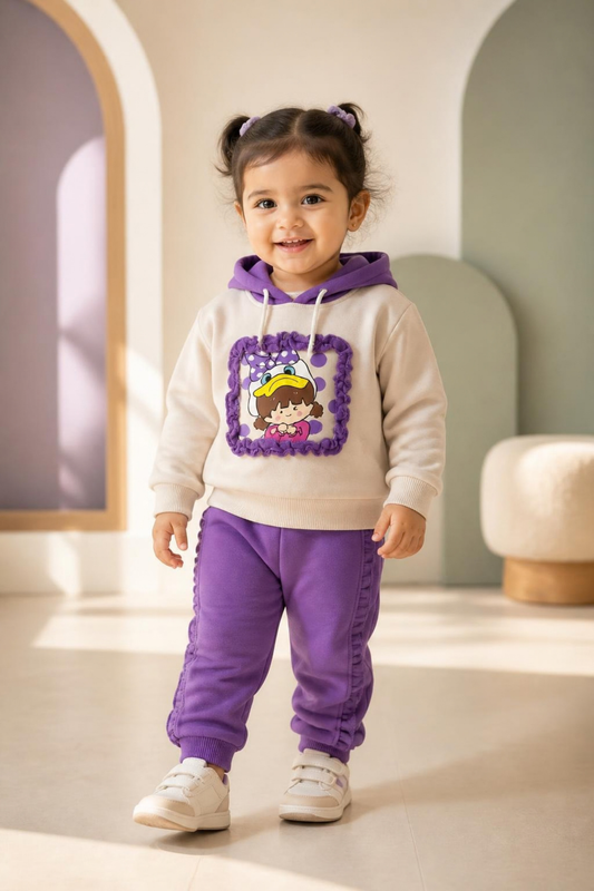 2522 - Purple - Infant Cord Set | 330 - 350 GSM Premium Cotton Fleece