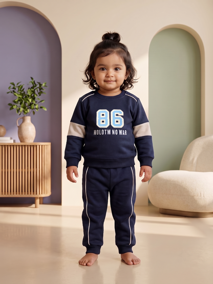 2517 - Navy - Infant Cord Set | 330 - 350 GSM Premium Cotton Fleece