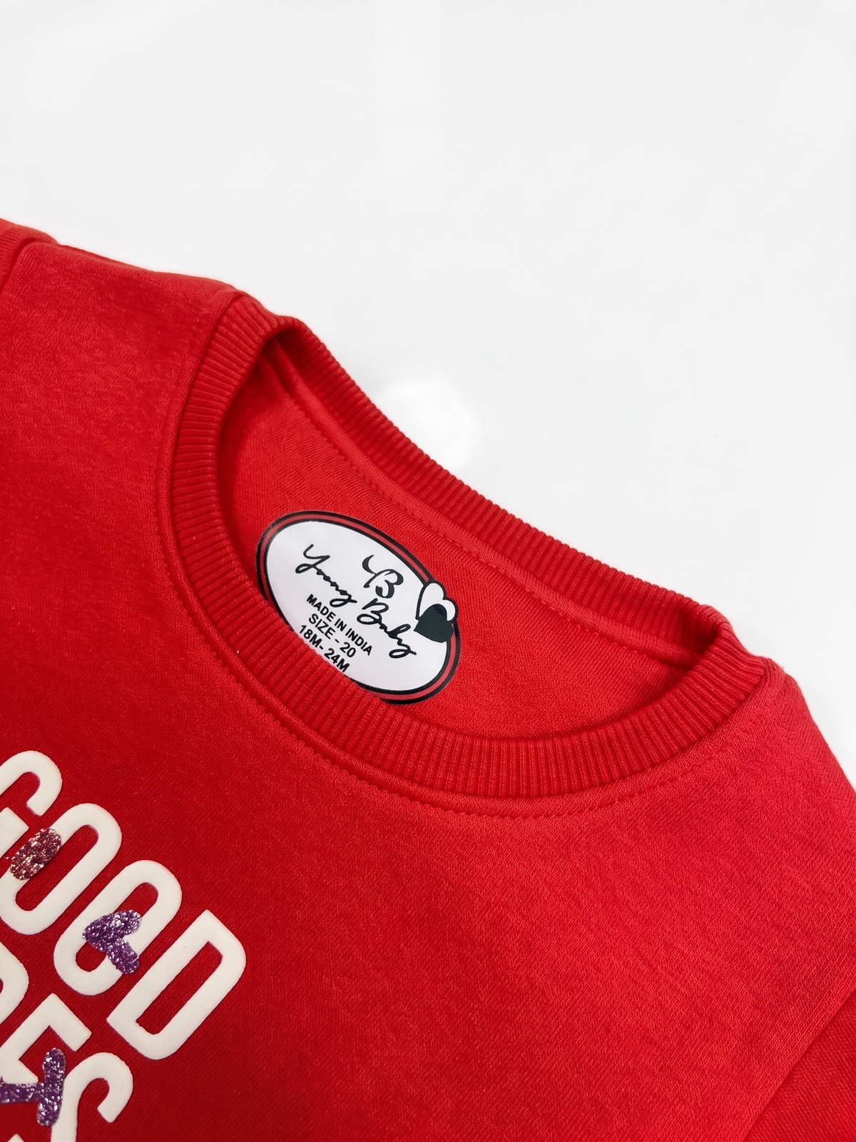 2513 - Bright Red - Infant Cord Set | 330 - 350 GSM Premium Cotton Fleece