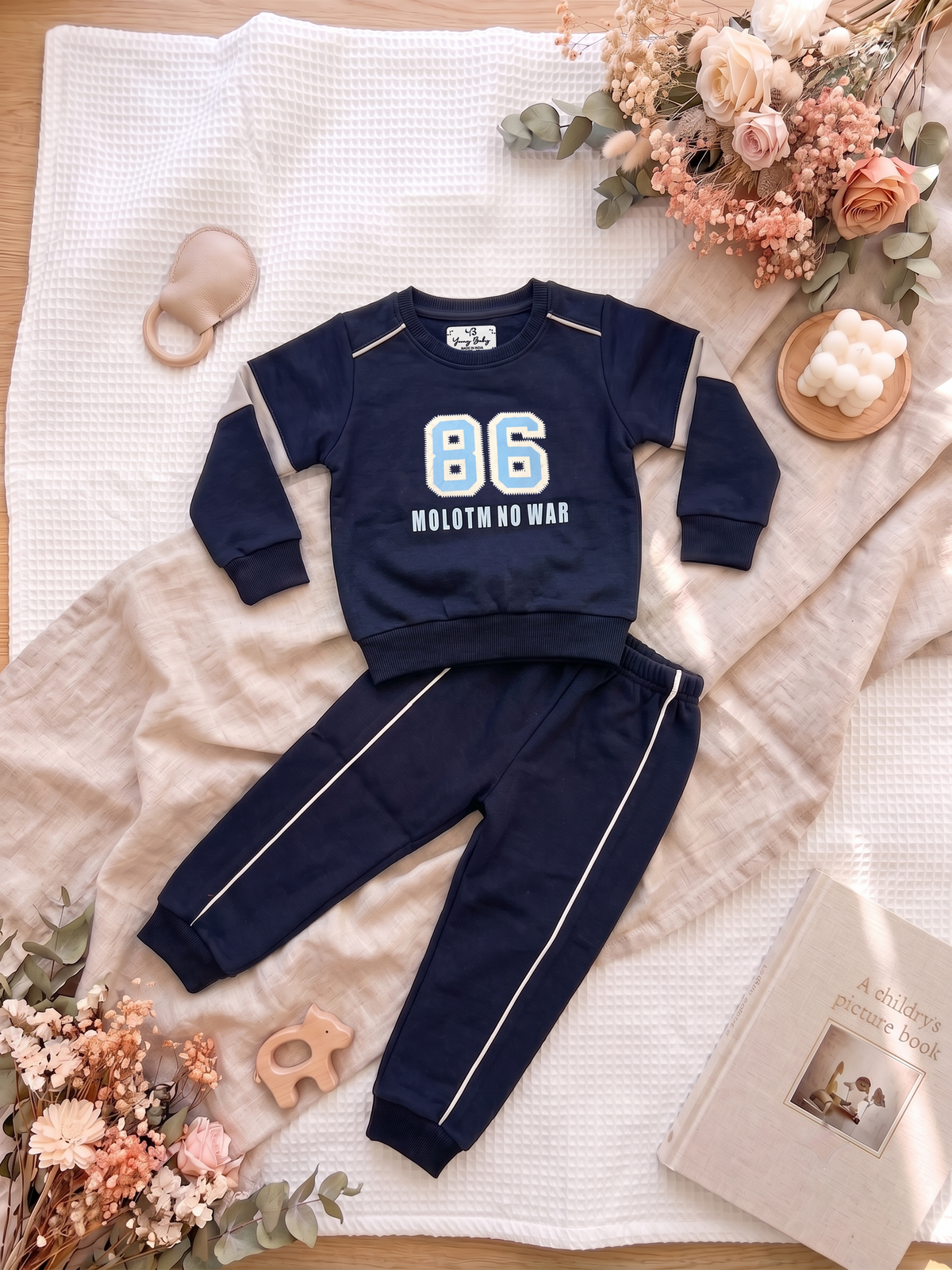 2517 - Navy - Infant Cord Set | 330 - 350 GSM Premium Cotton Fleece