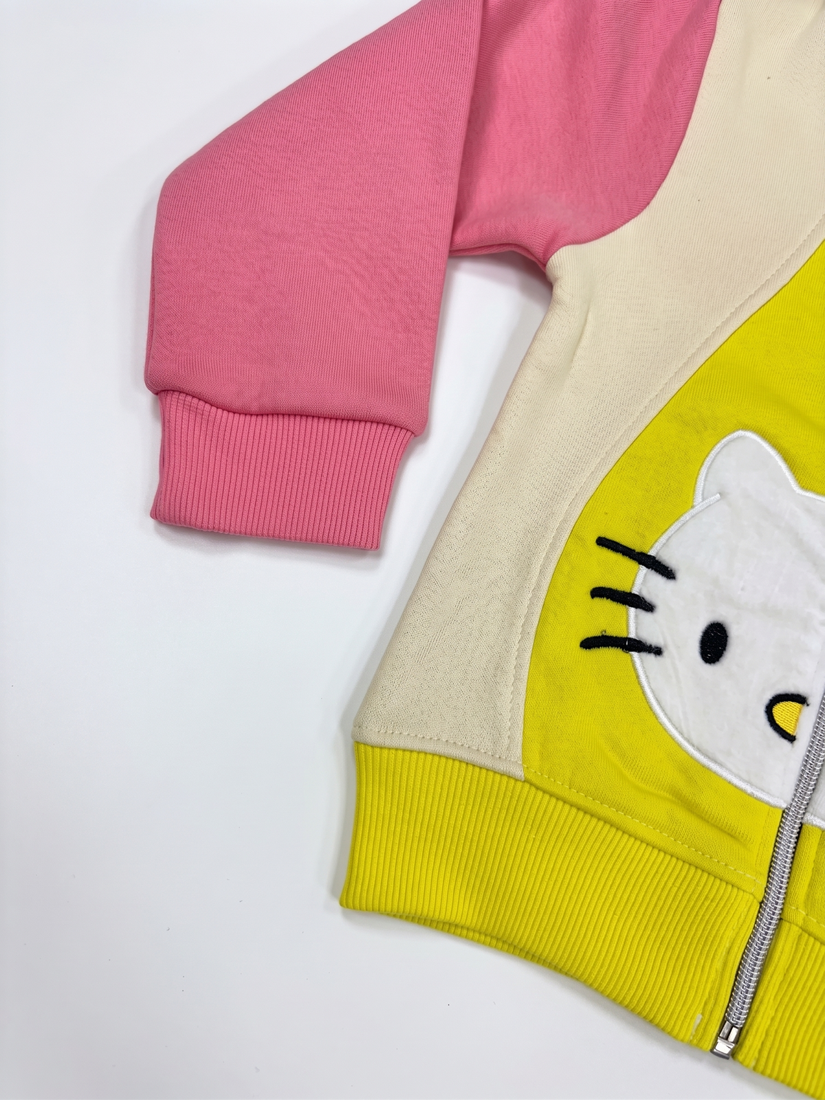 2519 - Yellow Kitty - Infant Cord Set | 330 - 350 GSM Premium Cotton Fleece