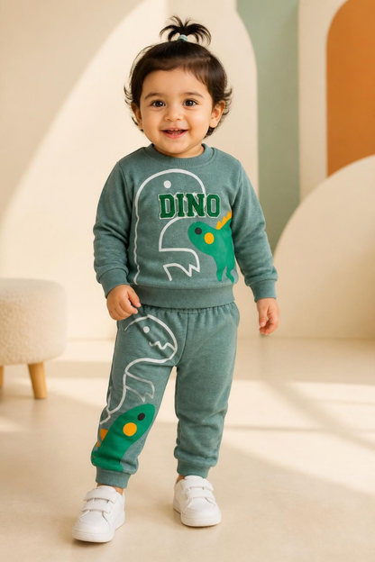 2526 - Green - Infant Cord Set | 330 - 350 GSM Premium Cotton Fleece