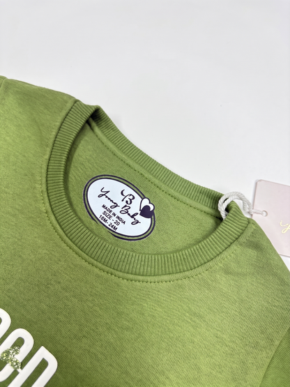 2513 - Green - Infant Cord Set | 330 - 350 GSM Premium Cotton Fleece