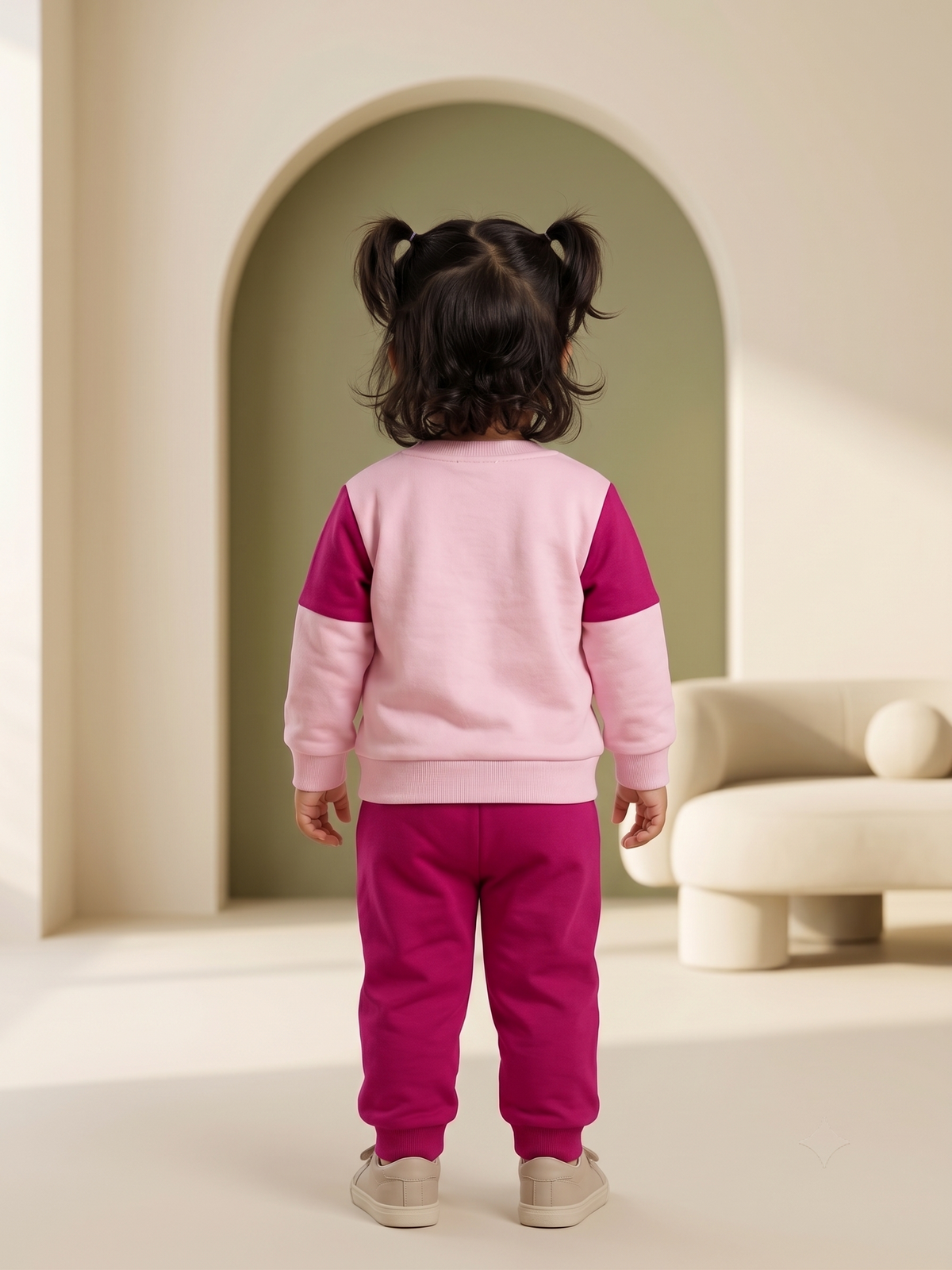 2528 - Pink - Infant Cord Set | 330 - 350 GSM Premium Cotton Fleece