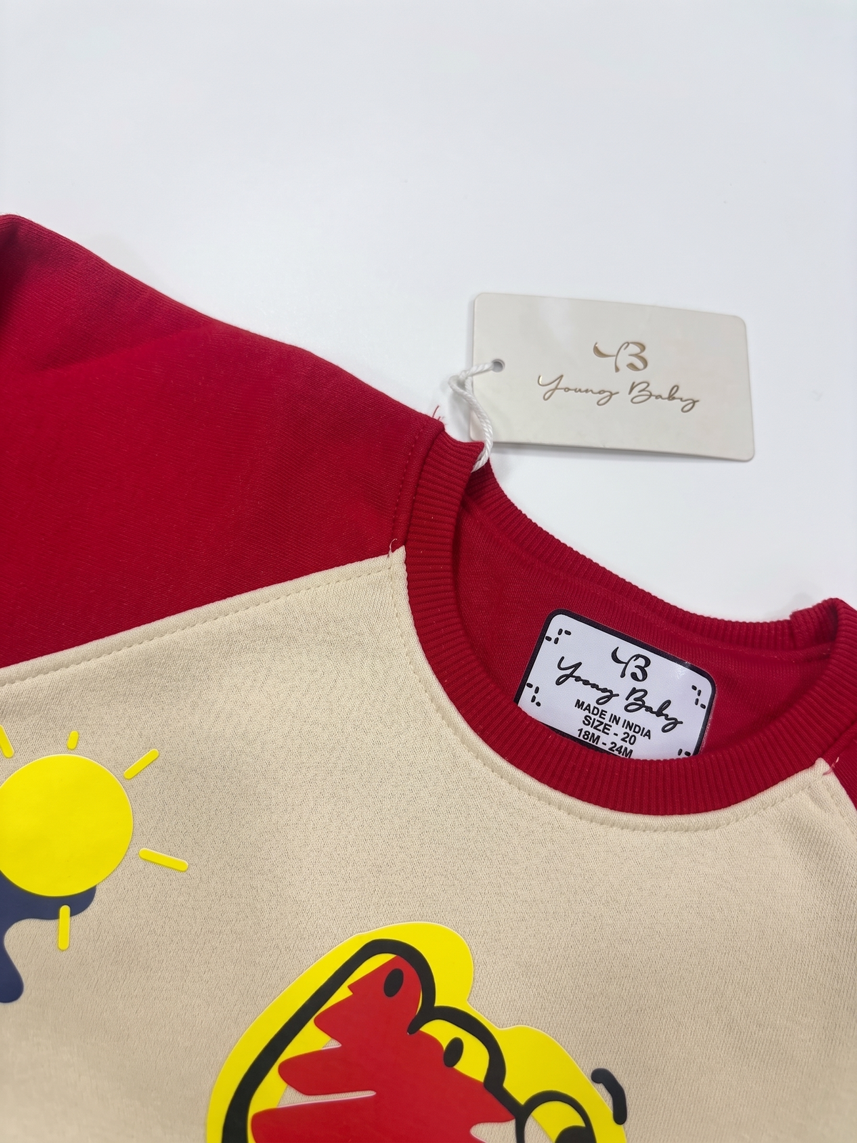 2525 - Red - Infant Cord Set | 330 - 350 GSM Premium Cotton Fleece