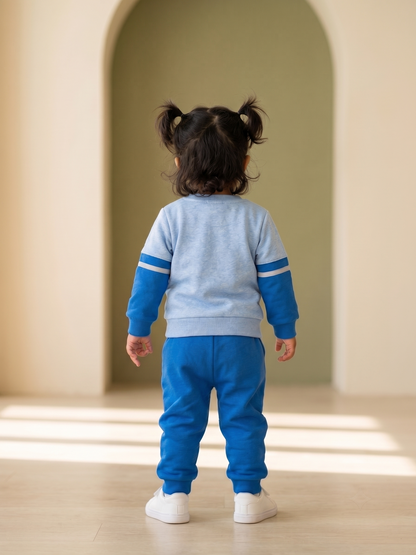 2521 - Blue - Infant Cord Set | 330 - 350 GSM Premium Cotton Fleece