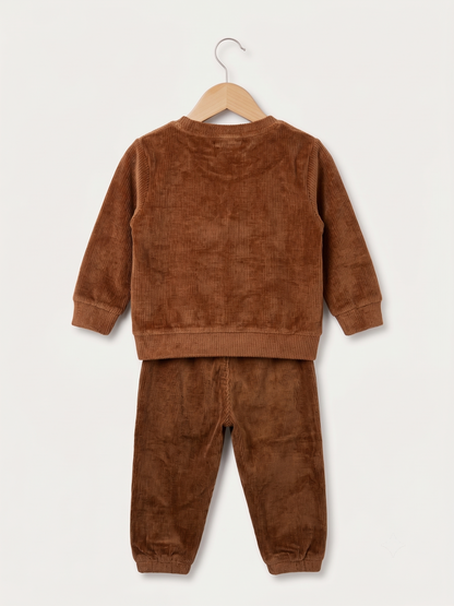 2527 - Brown - Infant Cord Set | 330 - 350 GSM Premium Cotton Fleece