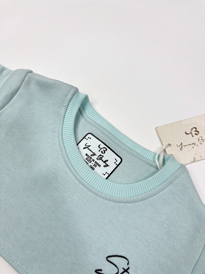2518 - lite sky - Infant Cord Set | 330 - 350 GSM Premium Cotton Fleece