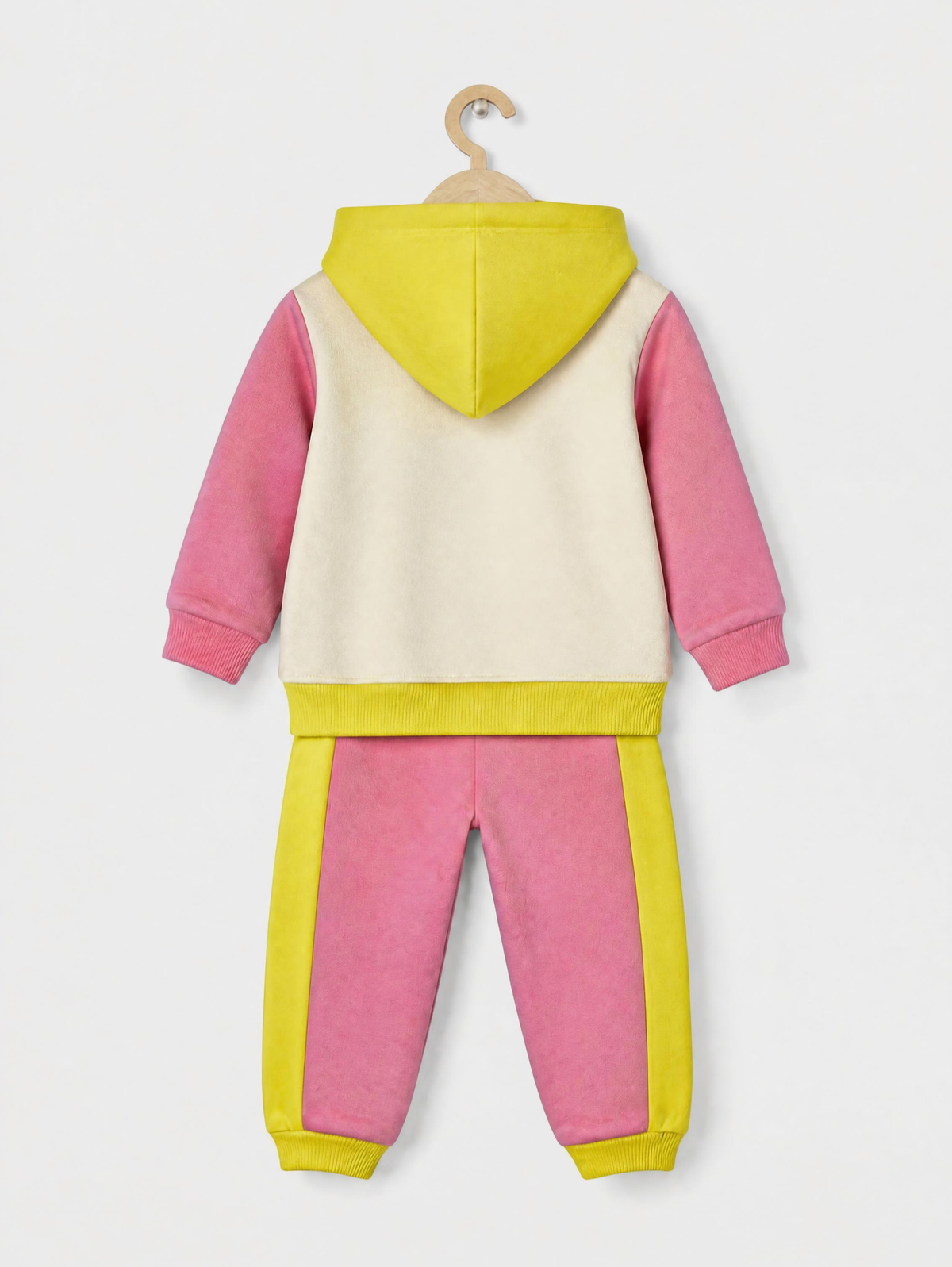 2519 - Yellow Kitty - Infant Cord Set | 330 - 350 GSM Premium Cotton Fleece