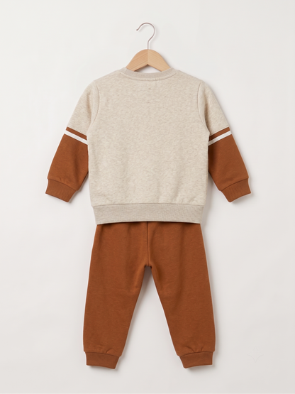 2521 - Brown - Infant Cord Set | 330 - 350 GSM Premium Cotton Fleece