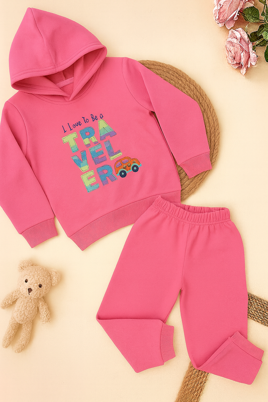 538  - Peach - Infant cord set | 280 - 290 GSM Premium Cotton Fleece