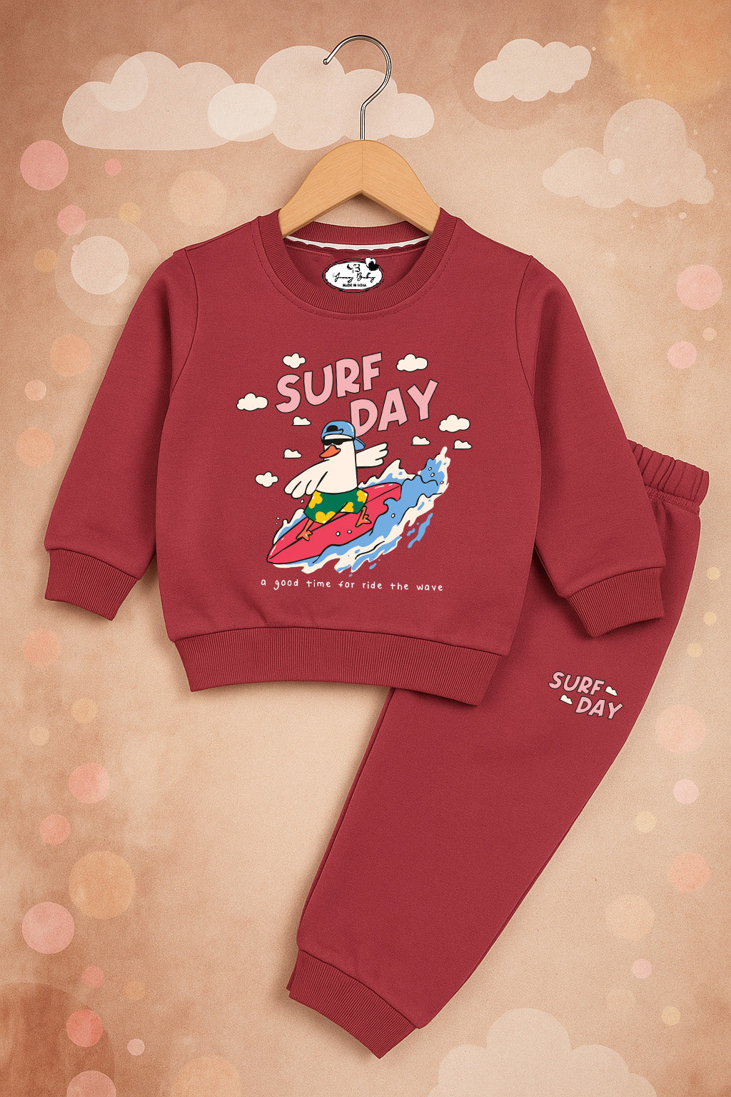 713 - Onion - infant cord set | 260 - 270 GSM  Soft Spun Fleece