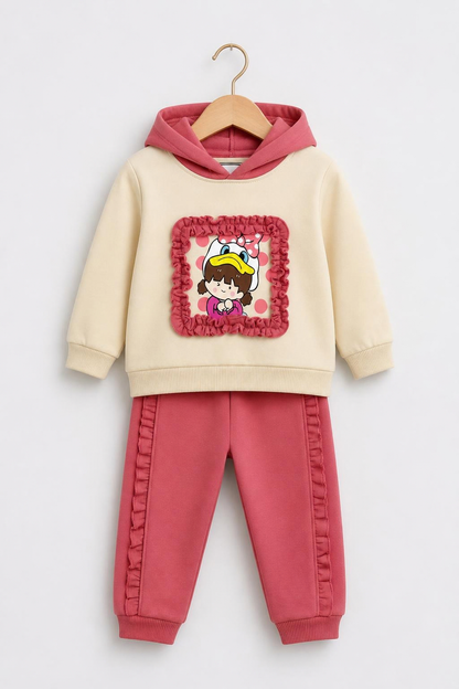 2522 - Coral Pink - Infant Cord Set | 330 - 350 GSM Premium Cotton Fleece
