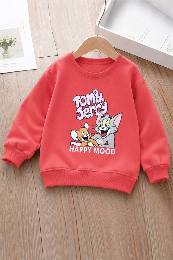500 - Carrot - Girls Sweatshirt | 280 - 300 GSM Premium Cotton Fleece