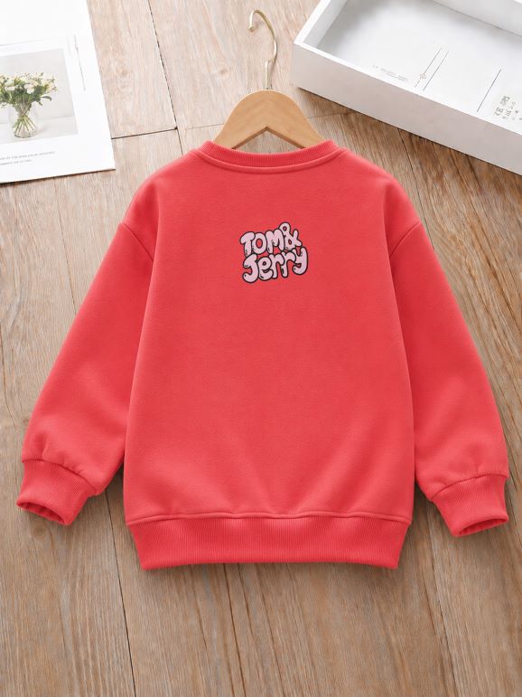 500 - Carrot - Girls Sweatshirt | 280 - 300 GSM Premium Cotton Fleece