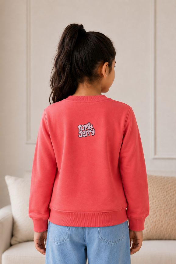 500 - Carrot - Girls Sweatshirt | 280 - 300 GSM Premium Cotton Fleece