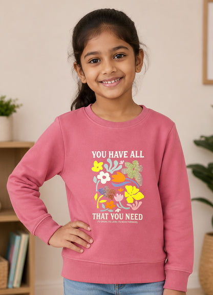503 - Onion - Girls Sweatshirt | 280 - 300 GSM Premium Cotton Fleece