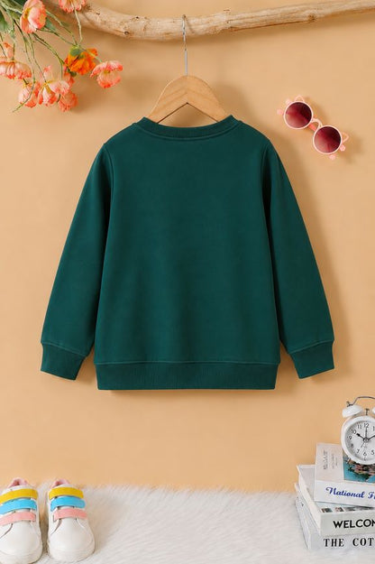 503 - Bottle Green - Girls Sweatshirt | 280 - 300 GSM Premium Cotton Fleece