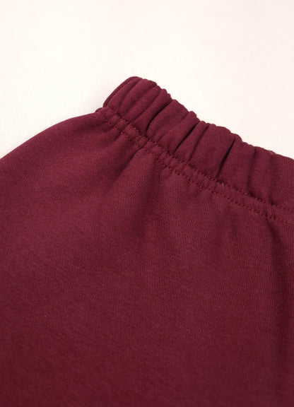 521  - Maroon - Infant cord set | 280 - 290 GSM Premium Cotton Fleece