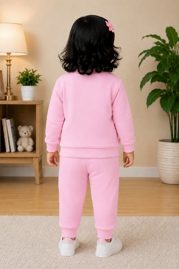 525- Pink  - Infant cord set | 280-290 GSM Premium  Cotton Fleece