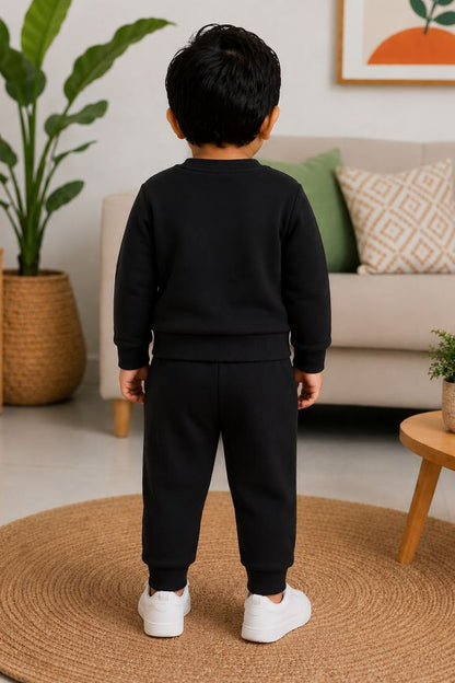 526 - Black - Infant cord set | 280 - 290  Gsm Premium cotton Fleece