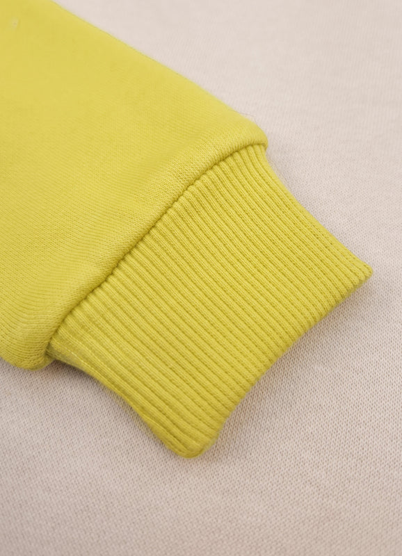 528- Yellow Green  - Infant cord set | 280 - 290 GSM Premium Cotton Fleece