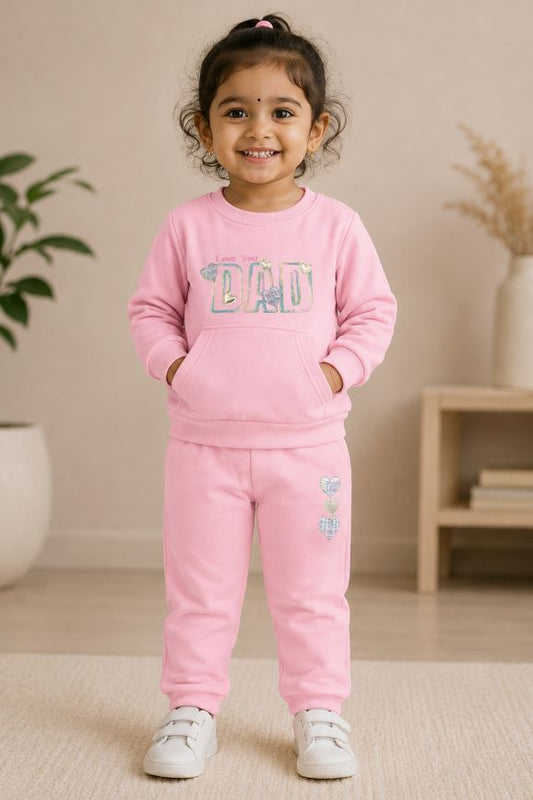 529 - Pink - Infant cord set | 280 - 290 GSM Premium Cotton Fleece