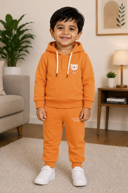 540 - orange  - Infant cord set | 280 - 290 GSM Premium Cotton Fleece