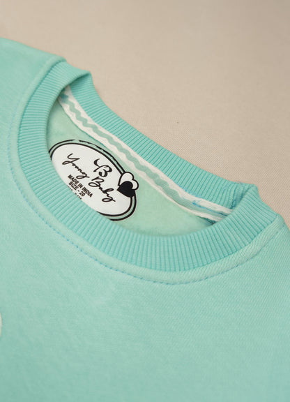 542 - Aqua Green - Infant cord set | 280 - 290 GSM Premium Cotton fleece