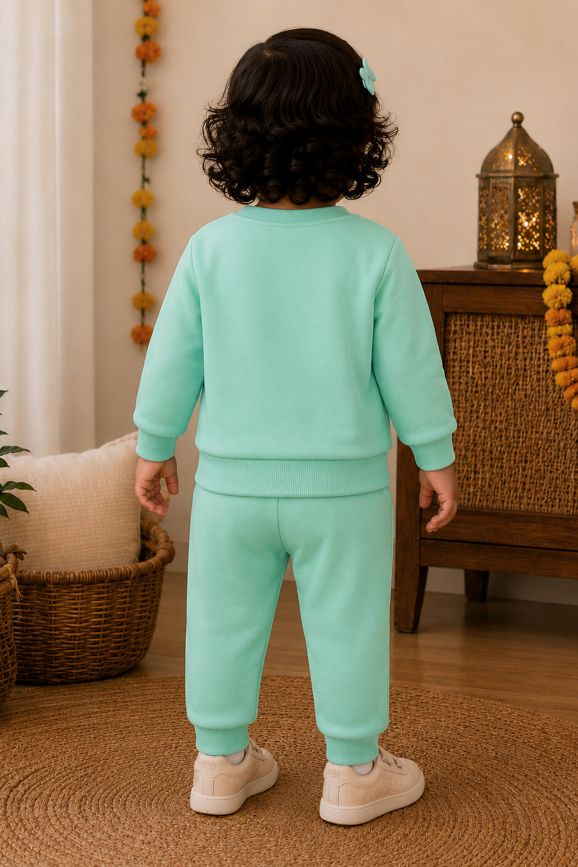 542 - Aqua Green - Infant cord set | 280 - 290 GSM Premium Cotton fleece