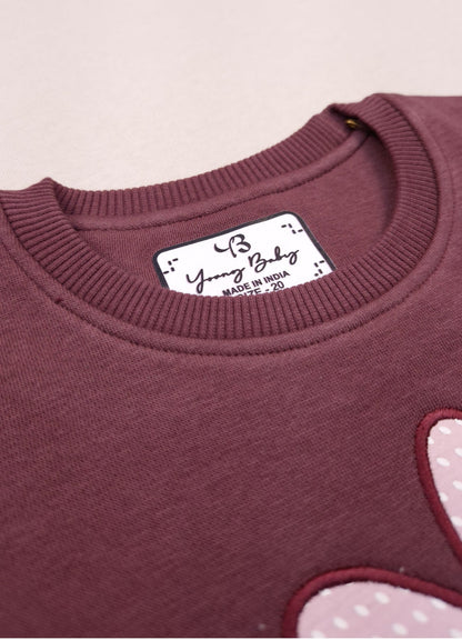 542 -  Wine  - Infant cord set | 280 - 290 GSM Premium Cotton Fleece