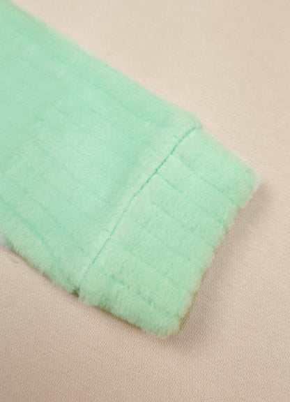 544 - 🐧 infant Minty Penguin Embroidered Cozy Set | 320 - 340 GSM  Imported Soft Fabric