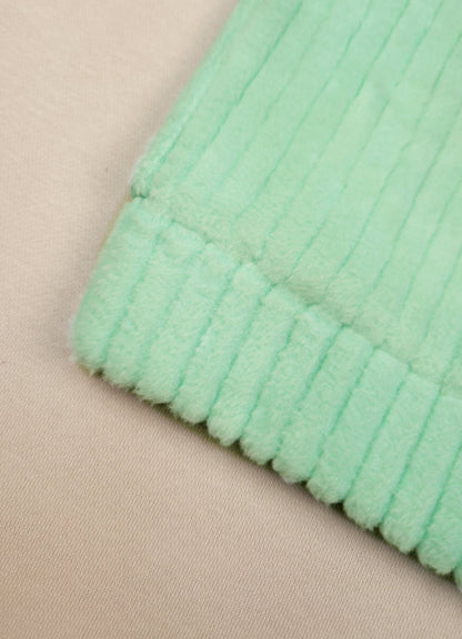 544 - 🐧 infant Minty Penguin Embroidered Cozy Set | 320 - 340 GSM  Imported Soft Fabric